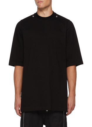 Main View - Click To Enlarge - RICK OWENS  - Studded Jumbo Cotton T-Shirt