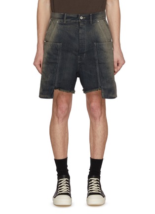 Main View - Click To Enlarge - RICK OWENS  - Stefan Degrade Denim Cargo Short