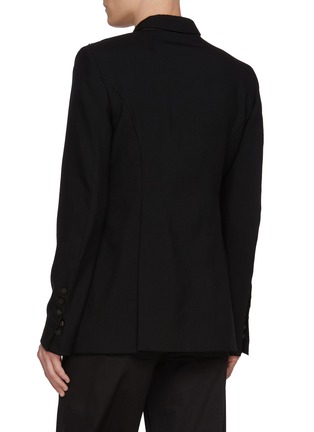 Back View - Click To Enlarge - RICK OWENS  - Fogpocket Grainde Proudre New Wool Blazer