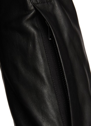  - RICK OWENS  - Alice Brad Cropped Leather Jacket