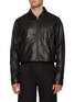 Main View - Click To Enlarge - RICK OWENS  - Alice Brad Cropped Leather Jacket