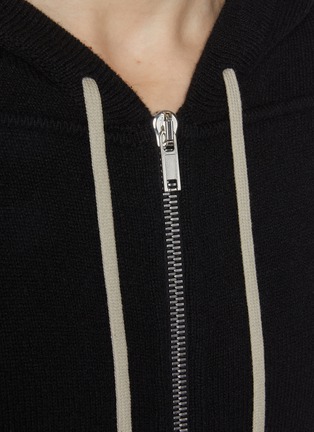  - RICK OWENS  - Extra Long Drawstring Hoodie