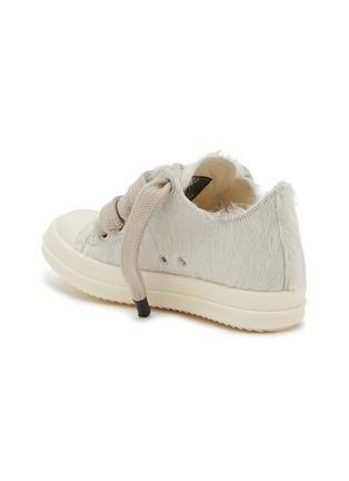  - RICK OWENS  - Jumbolace Calf Hair Women's Low Top Sneakers