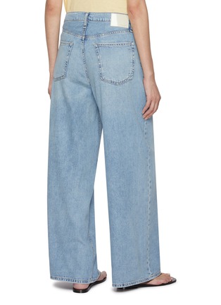 Back View - Click To Enlarge - RAG & BONE - Featherweight Sofie Wide Leg Jeans