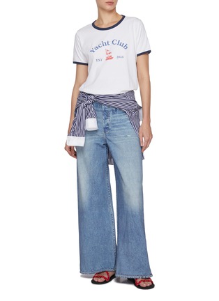 Figure View - Click To Enlarge - RAG & BONE - Miramar Sofie Cotton Ankle Pants