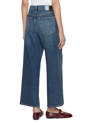 Back View - Click To Enlarge - RAG & BONE - Andi Cropped Wide Leg Jeans