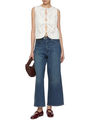 Figure View - Click To Enlarge - RAG & BONE - Andi Cropped Wide Leg Jeans