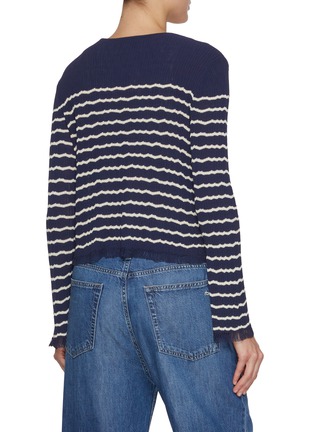 Back View - Click To Enlarge - RAG & BONE - Chiara Striped Cardigan