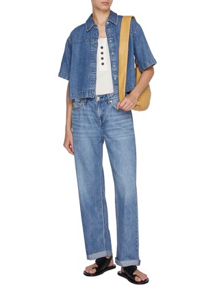 Figure View - Click To Enlarge - RAG & BONE - Dre Featherweight Light Wash Boyfriend Jeans