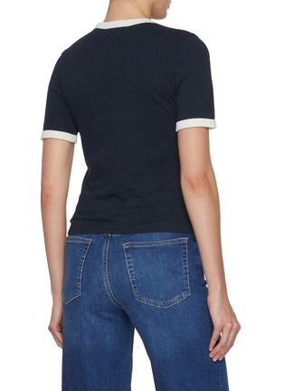 Back View - Click To Enlarge - RAG & BONE - Mica Cotton Ringer T-Shirt