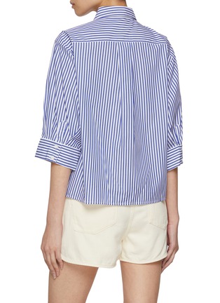 Back View - Click To Enlarge - RAG & BONE - Lucia Stripe Cotton Poplin Shirt