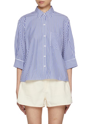 Main View - Click To Enlarge - RAG & BONE - Lucia Stripe Cotton Poplin Shirt