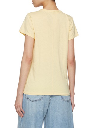 Back View - Click To Enlarge - RAG & BONE - The Slub Crewneck Cotton T-Shirt
