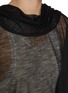  - RICK OWENS  - Hooded Sheer Wool Blend Tunic