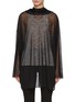 Main View - Click To Enlarge - RICK OWENS  - Hooded Sheer Wool Blend Tunic