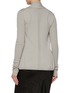 Back View - Click To Enlarge - RICK OWENS  - Open Front Ribbed Knit Naska Cardigan