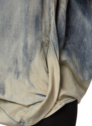  - RICK OWENS  - Stone Washed Bubble Cotton Denim Top