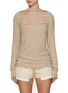 Main View - Click To Enlarge - RICK OWENS  - Sliced Knit Sweater