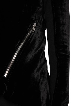  - RICK OWENS  - Naska Velvet Zip Up Jacket