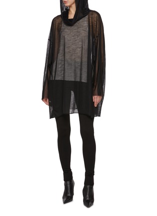 Figure View - Click To Enlarge - RICK OWENS  - Merino Wool Leggings