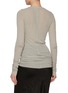 Back View - Click To Enlarge - RICK OWENS  - Ribbed Jersey Long-Sleeve Tee