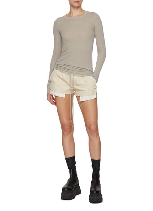 Figure View - Click To Enlarge - RICK OWENS  - Elasticated Corduroy Boxer Shorts