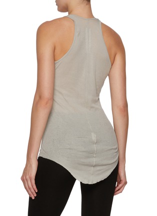 Back View - Click To Enlarge - RICK OWENS  - Sheer Cotton Jersey Tank Top