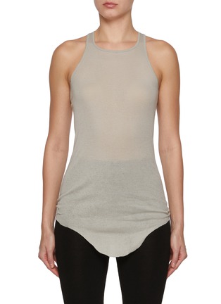 Main View - Click To Enlarge - RICK OWENS  - Sheer Cotton Jersey Tank Top