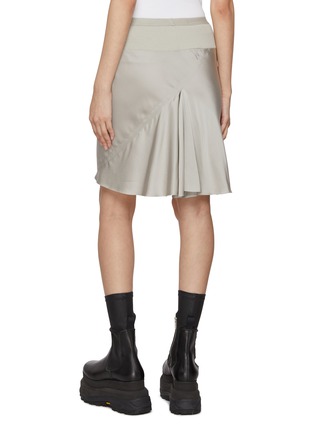 Back View - Click To Enlarge - RICK OWENS  - Bias Cut Satin Mini Skirt