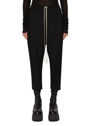 Main View - Click To Enlarge - RICK OWENS  - Drawstring Wool Twill Astaire Pants