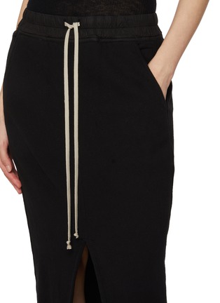  - RICK OWENS DRKSHDW - Slit Front Cotton Pillar Skirt