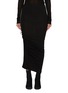 Main View - Click To Enlarge - RICK OWENS DRKSHDW - Edfu Asymmetrical Drawstring Cotton Skirt