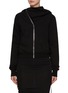 Main View - Click To Enlarge - RICK OWENS DRKSHDW - Mountain Zip Up Cotton Hoodie