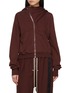 Main View - Click To Enlarge - RICK OWENS DRKSHDW - Long Sleeve Zip Up Cotton Mountain Hoodie