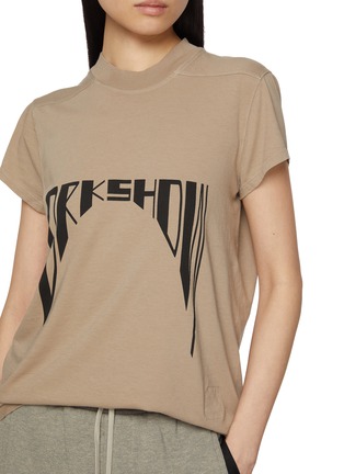  - RICK OWENS DRKSHDW - Short Sleeve Logo Cotton T-Shirt