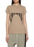 Main View - Click To Enlarge - RICK OWENS DRKSHDW - Short Sleeve Logo Cotton T-Shirt