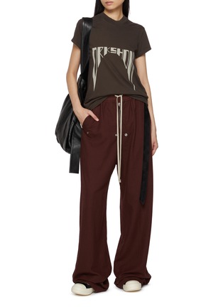 Figure View - Click To Enlarge - RICK OWENS DRKSHDW - Short Sleeve Logo Cotton T-Shirt