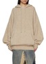 Main View - Click To Enlarge - RICK OWENS  - Hun Oversized Alpaca Wool Blend Knit Hoodie