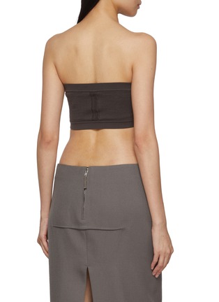Back View - Click To Enlarge - RICK OWENS  - Cashmere Knit Bandeau Top