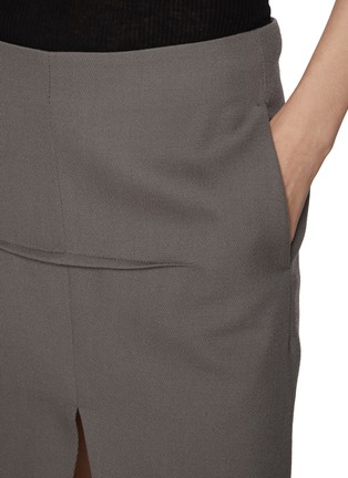 - RICK OWENS  - Sliced Wool Maxi Skirt