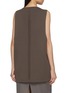 Back View - Click To Enlarge - RICK OWENS  - Sleeveless V-Neck Wool Knit Tank Top