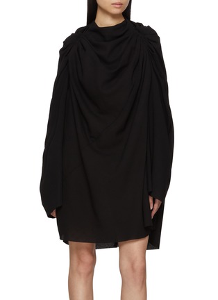 Main View - Click To Enlarge - RICK OWENS  - Multiway Draped Wool Dress