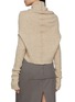 Back View - Click To Enlarge - RICK OWENS  - Long Sleeve Alpaca Wool Blend Knit Cowl Top