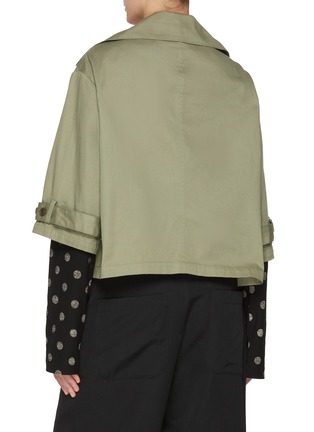 Back View - Click To Enlarge - Y'S - Wide Collar Cotton Jacket