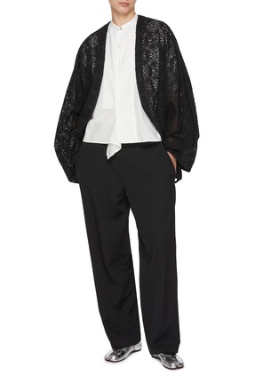 Figure View - Click To Enlarge - Y'S - Half Sleeve Boxy Cotton Shirt