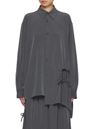 Main View - Click To Enlarge - Y'S - Asymmetric Gathering Blouse