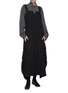 Figure View - Click To Enlarge - Y'S - Cargo Pocket Zip Up Overall Dress