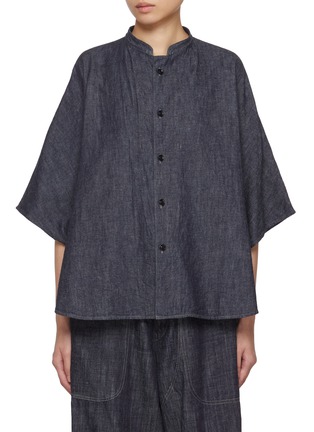 Main View - Click To Enlarge - Y'S - Stand Collar Cotton Shirt
