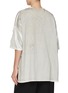 Back View - Click To Enlarge - Y'S - Lace Patch Pocket Cotton T-Shirt