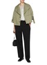 Figure View - Click To Enlarge - Y'S - Lace Patch Pocket Cotton T-Shirt